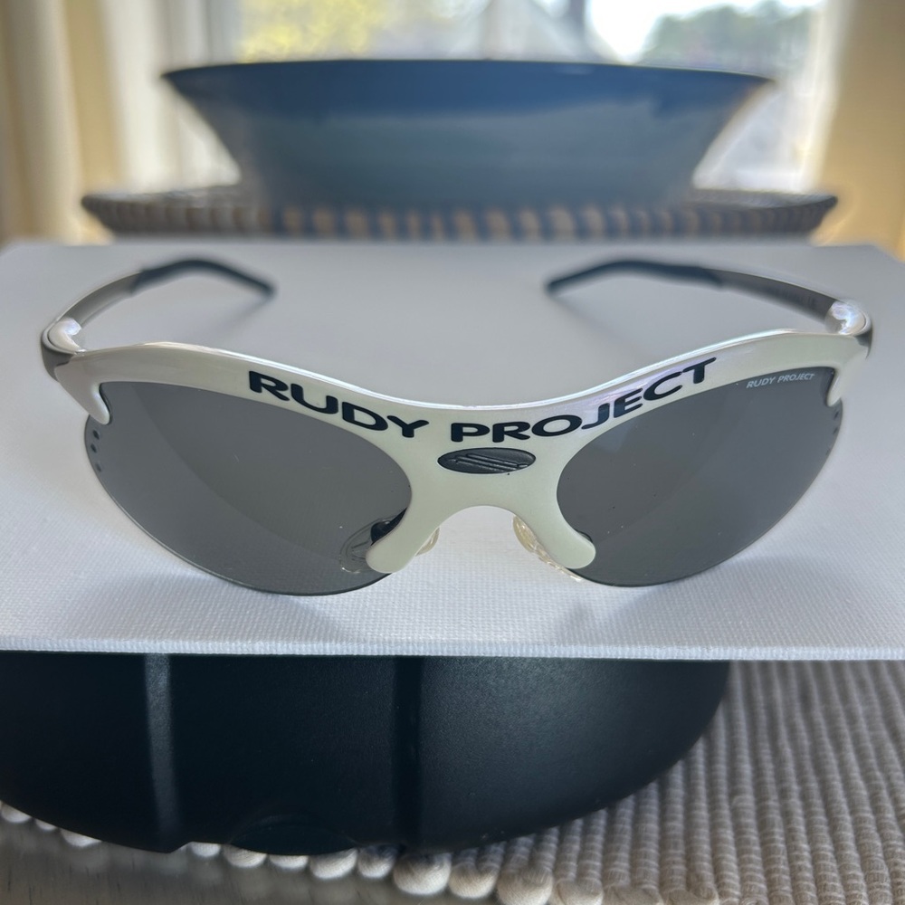 Rudy Project White and Black Sport Sunglasses with case